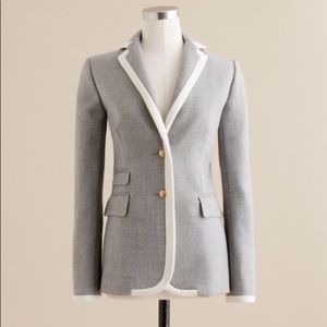 J. Crew Wool Blazer Gray Double Serge 6